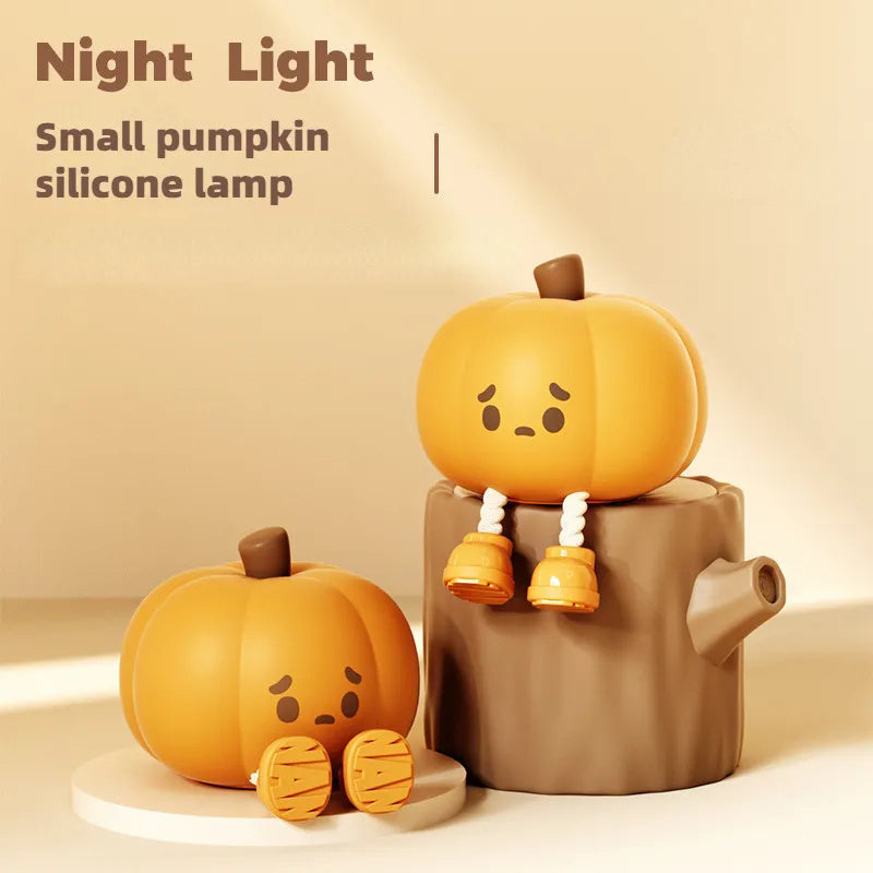 Pumpkin Pal Night Light: Silicone, Dimmable, Rechargeable