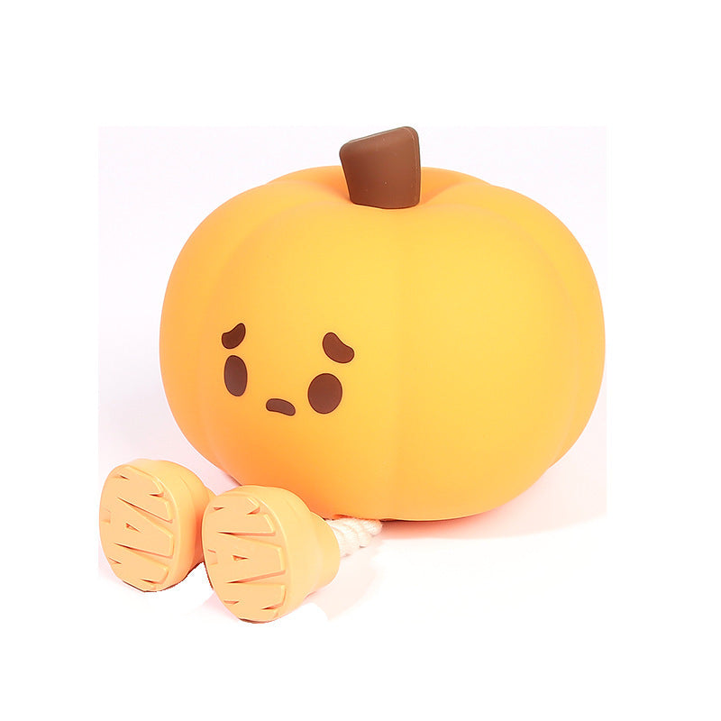 Pumpkin Pal Night Light: Silicone, Dimmable, Rechargeable