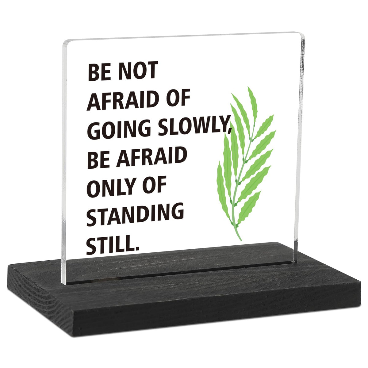 Motivational Acrylic Desk Sign for Office Decor