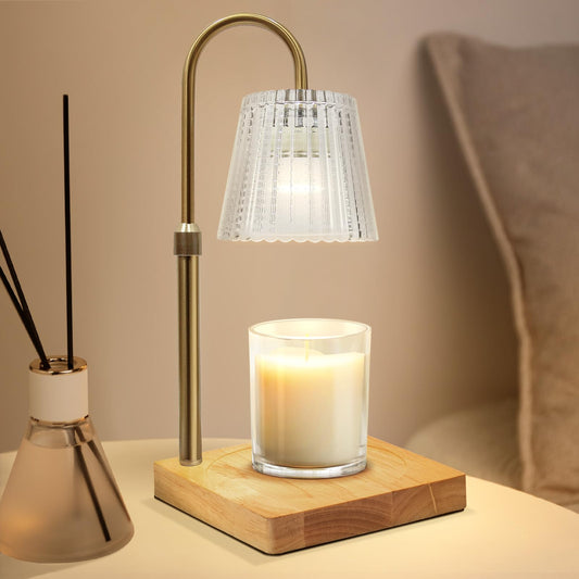 Modern Home Decor Candle Warmer: Timer, Adjustable Height & Dimmable Light