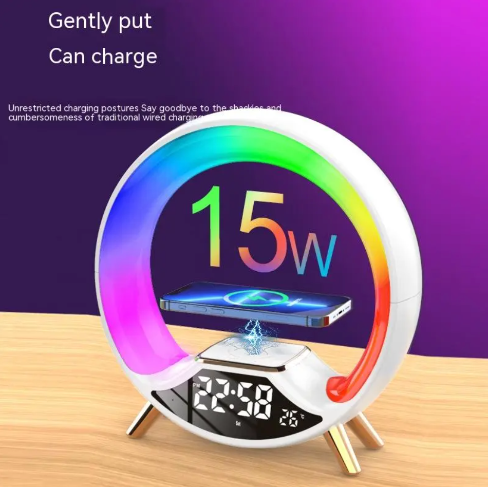 O Light 3-in-1 Wireless Charging Bluetooth Speaker Night Light