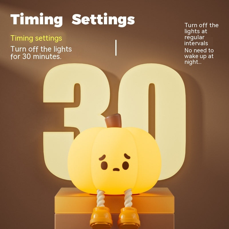 Pumpkin Pal Night Light: Silicone, Dimmable, Rechargeable